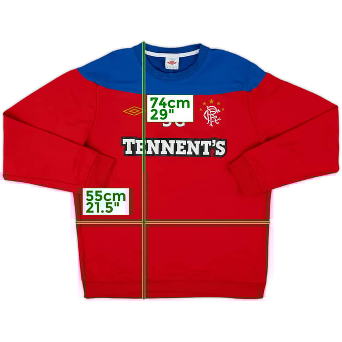 2011-12 Rangers Staff Issue Umbro Sweat Top SG - 8/10 - (XL)