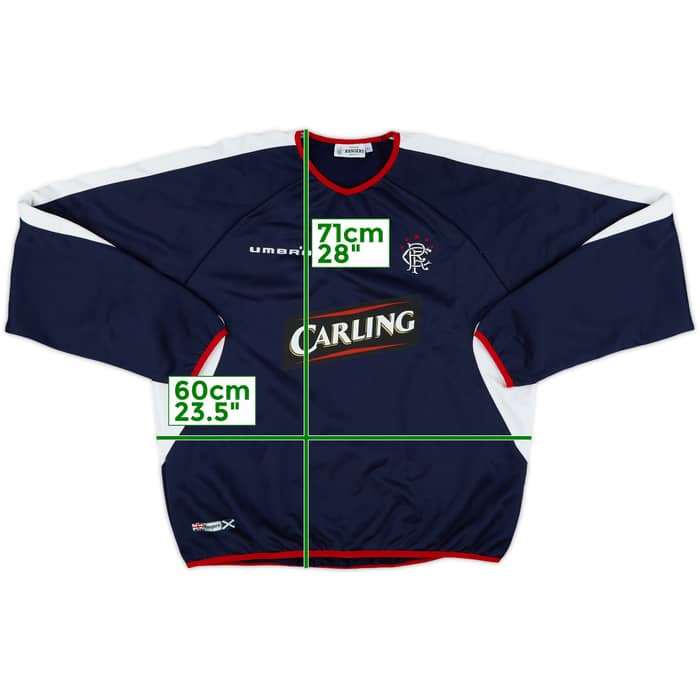 2005-06 Rangers Umbro Sweat Top - 9/10 - (XL)