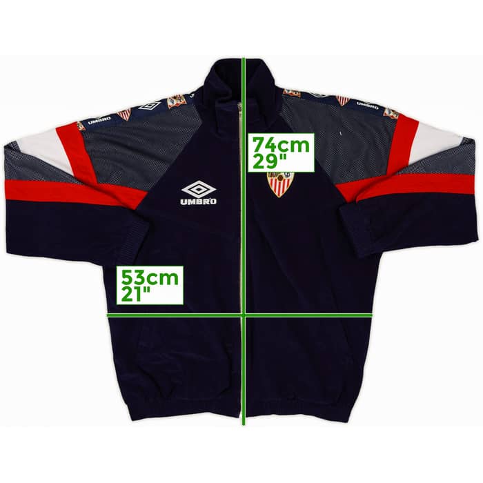 1995-96 Sevilla Umbro Track Jacket - 8/10 - (XS)