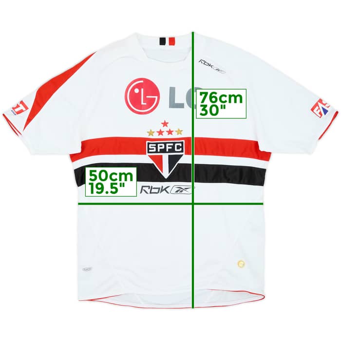 2006-07 Sao Paulo Home Shirt - 9/10 - (L)