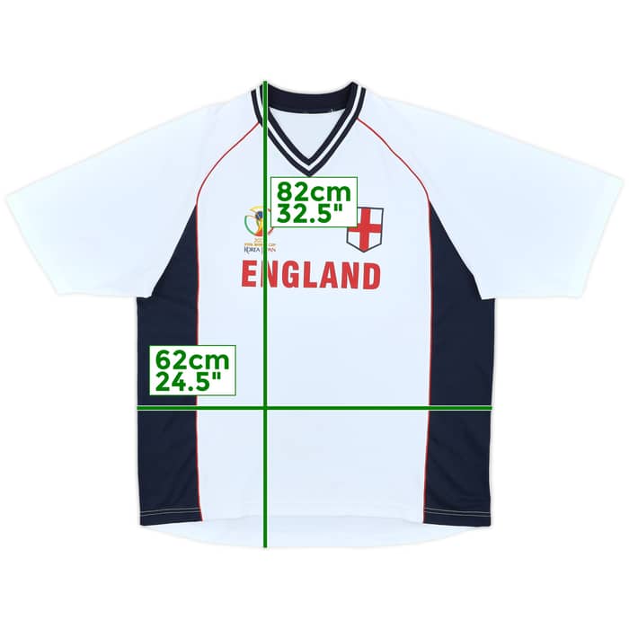 2002-03 England 'World Cup Korea Japan' Training Shirt - 8/10 - (XL)