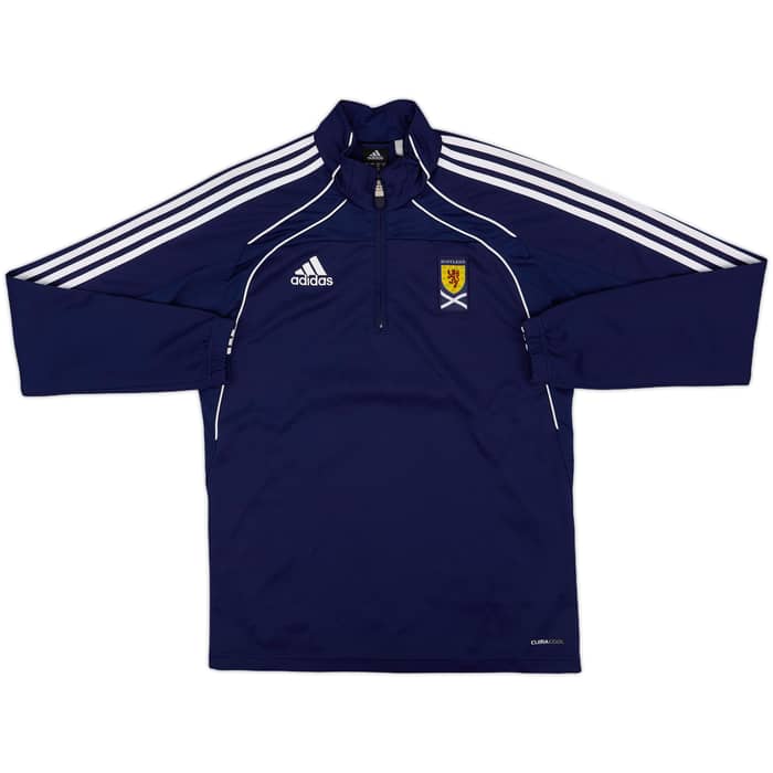 2010-11 Scotland adidas 1/4 Zip Drill Top - 8/10 - (M)
