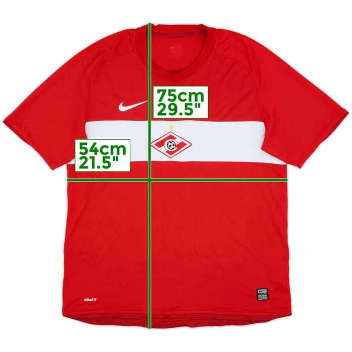 2009 Spartak Moscow Home Shirt - 7/10 - (L)