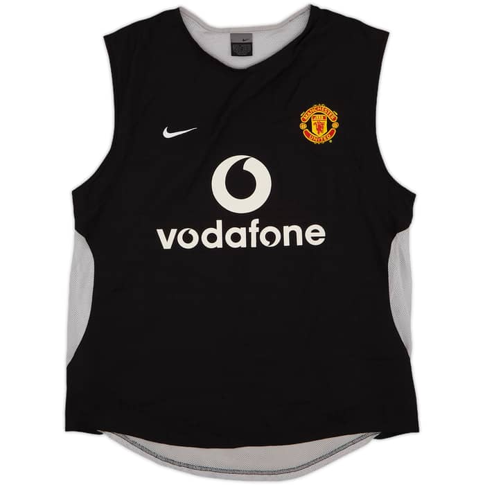 2003-04 Manchester United Nike Player Issue Training Vest - 8/10 - (M)