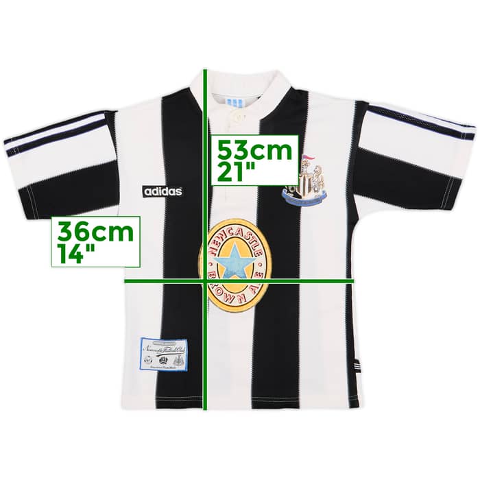 1995-97 Newcastle Home Shirt - 4/10 - (S.Boys)