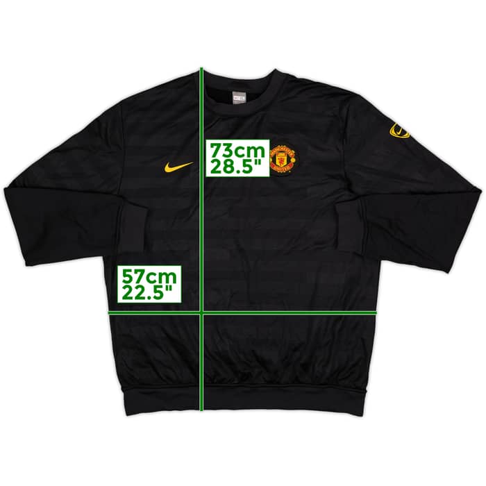 2009-10 Manchester United Nike Sweat Top - 8/10 - (M)