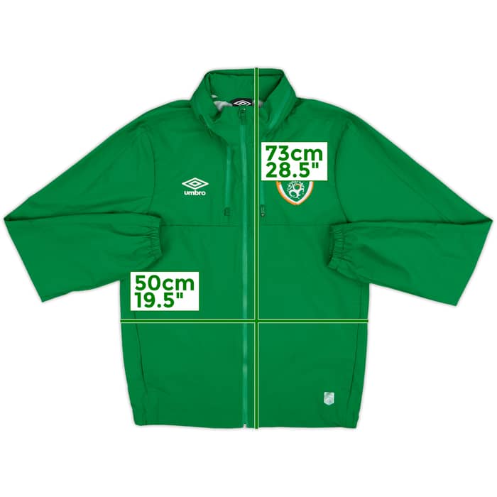 2016-17 Ireland Umbro Hooded Rain Jacket - 8/10 - (S)