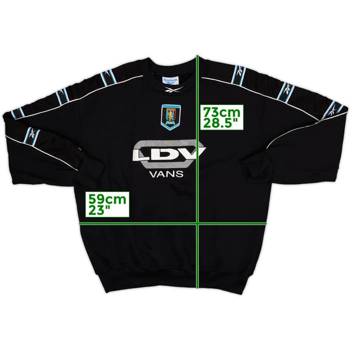 1998-99 Aston Villa Player Issue Reebok Sweat Top - 8/10 - (XXL)