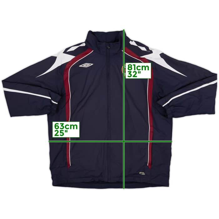 2008-09 Hearts Umbro Hooded Rain Jacket - 8/10 - (L)