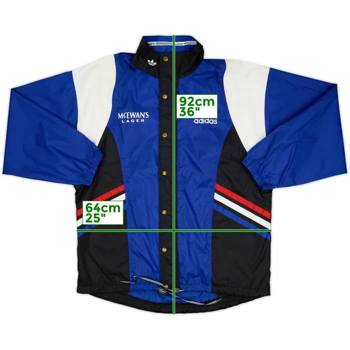 1992-94 Rangers adidas Rain Jacket - 9/10 - (L/XL)