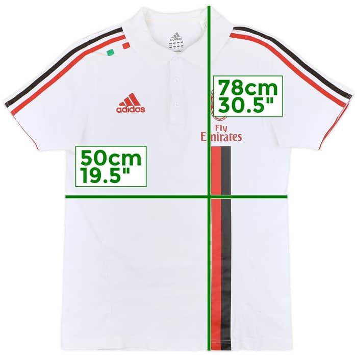2011-12 AC Milan adidas Polo Shirt - 6/10 - (S)