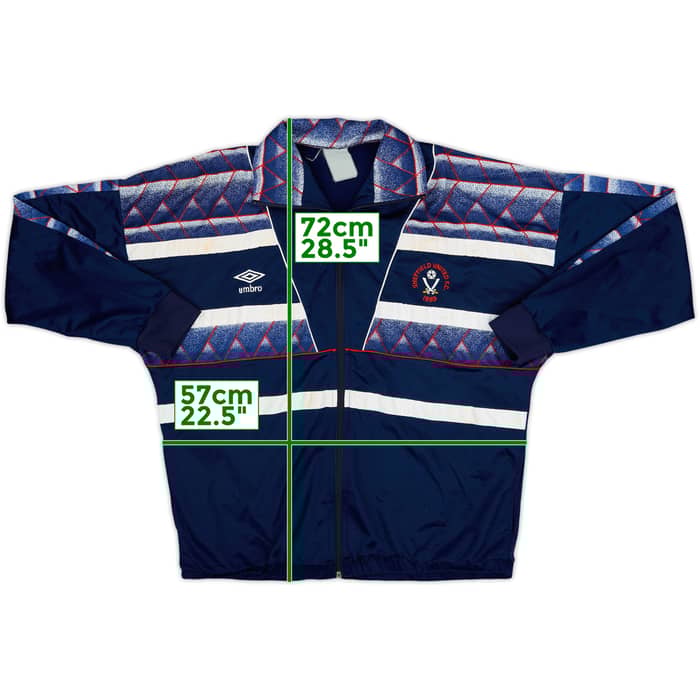 1987-89 Sheffield United Umbro Track Top - 8/10 - (XL)