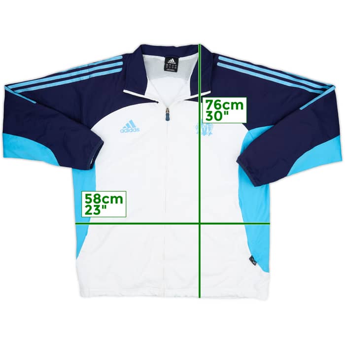 2002-03 Olympique Marseille adidas Track Jacket - 6/10 - (M)