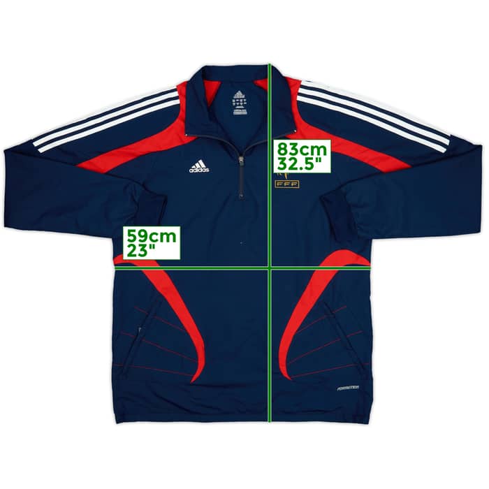2007-08 France Player Issue Formotion 1/4 Zip Drill Top - 8/10 - (L)