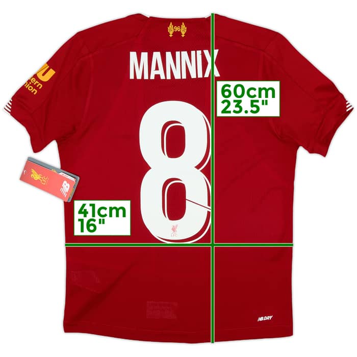 2019-20 Liverpool Home Shirt Mannix #8 (M.Boys)