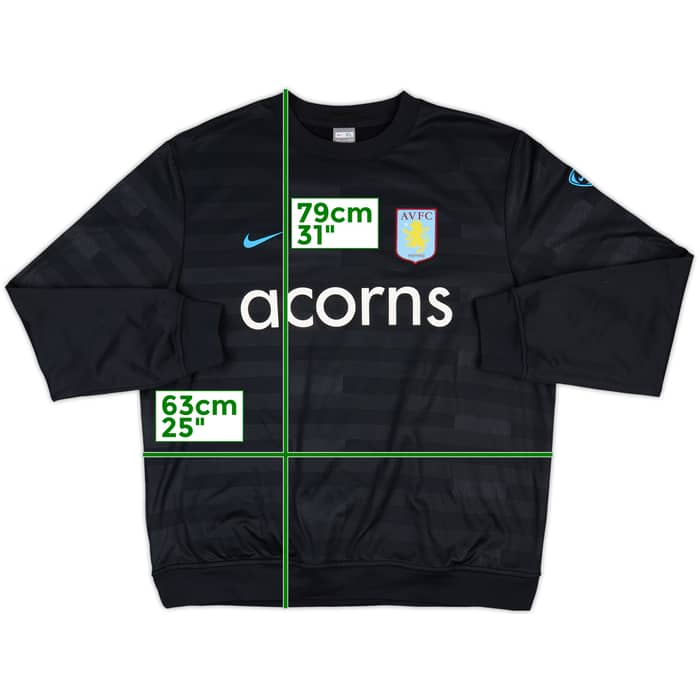 2009-10 Aston Villa Nike Sweat Top - 9/10 - (XL)