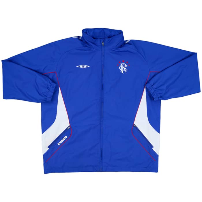 2007-08 Rangers Umbro Hooded Rain Jacket - 7/10 - (XXL)