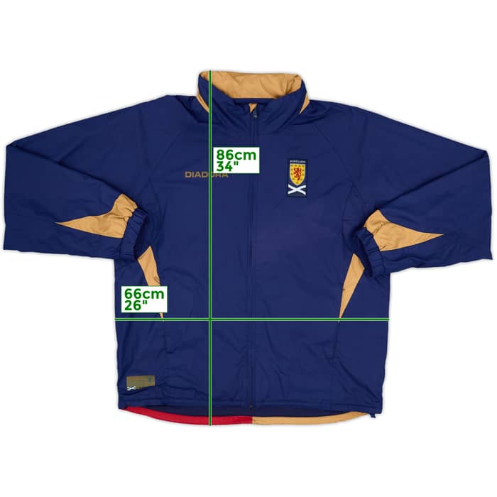 2006-08 Scotland Diadora Hooded Rain Jacket - 8/10 - (XL)