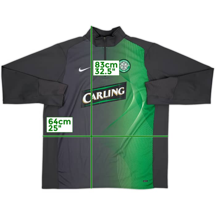 2006-07 Celtic Nike 1/4 Zip Drill Top - 9/10 - (XXL)