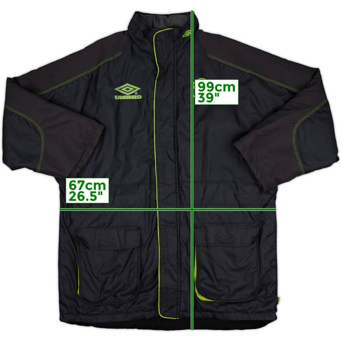 1998-99 Celtic Umbro Padded Bench Coat - 9/10 - (XL)