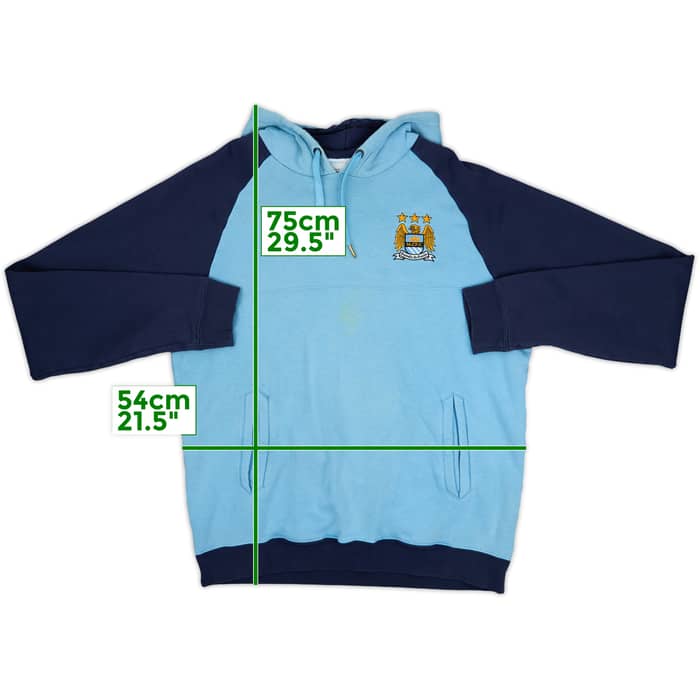 2012-13 Manchester City Umbro Hooded Sweat Top - 5/10 - (L)