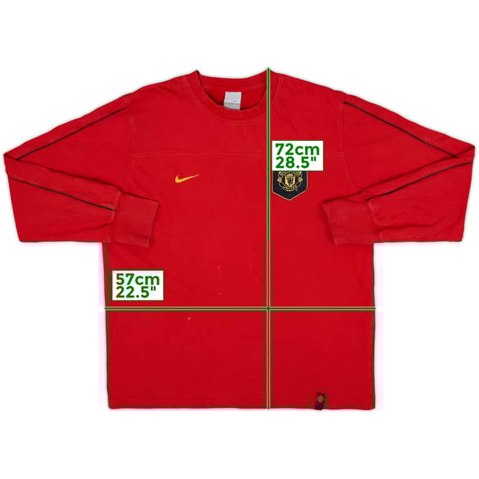 2004-05 Manchester United Nike Heritage Sweat Top - 8/10 - (L)