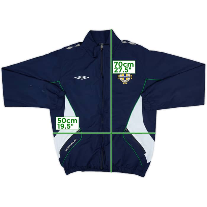 2007-09 Northern Ireland Umbro Hooded Rain Jacket - 8/10 - (M)
