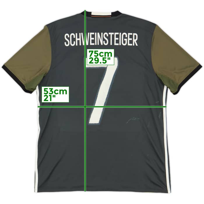 2015-17 Germany Away Shirt Schweinsteiger #7 - 7/10 - (L)