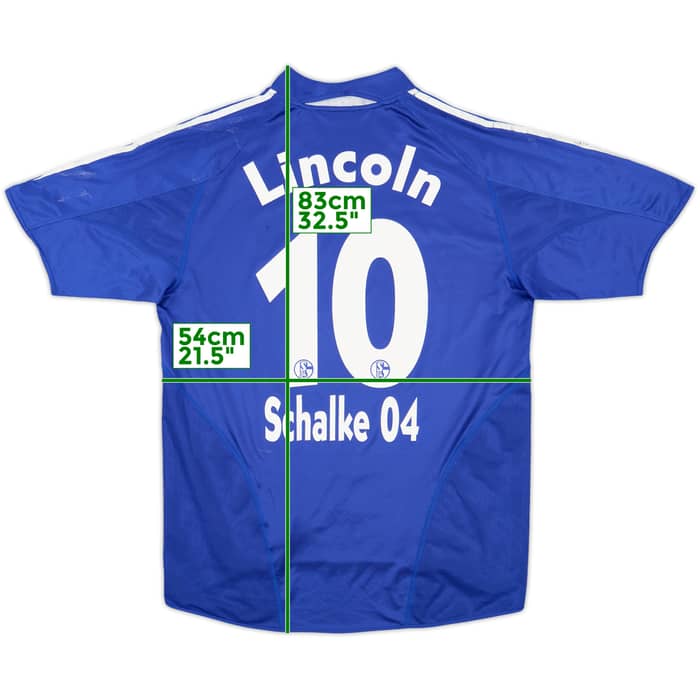 2004-05 Schalke Home Shirt Lincoln #10 - 4/10 - (M)