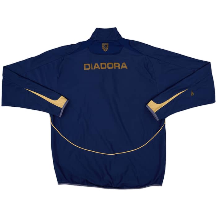 2006-07 Scotland Diadora 1/4 Zip Sweat Top - 8/10 - (M)