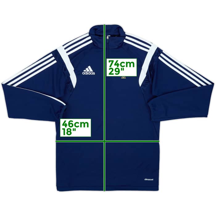 2014-15 Northern Ireland adidas 1/4 Zip Drill Top - 9/10 - (S)