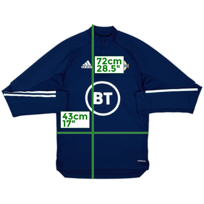 2019-20 Northern Ireland adidas 1/4 Zip Drill Top - 10/10 - (XS)