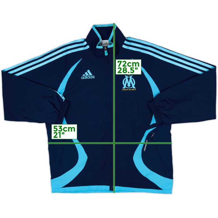 2006-07 Olympique Marseille adidas Track Jacket - 8/10 - (L.Boys)