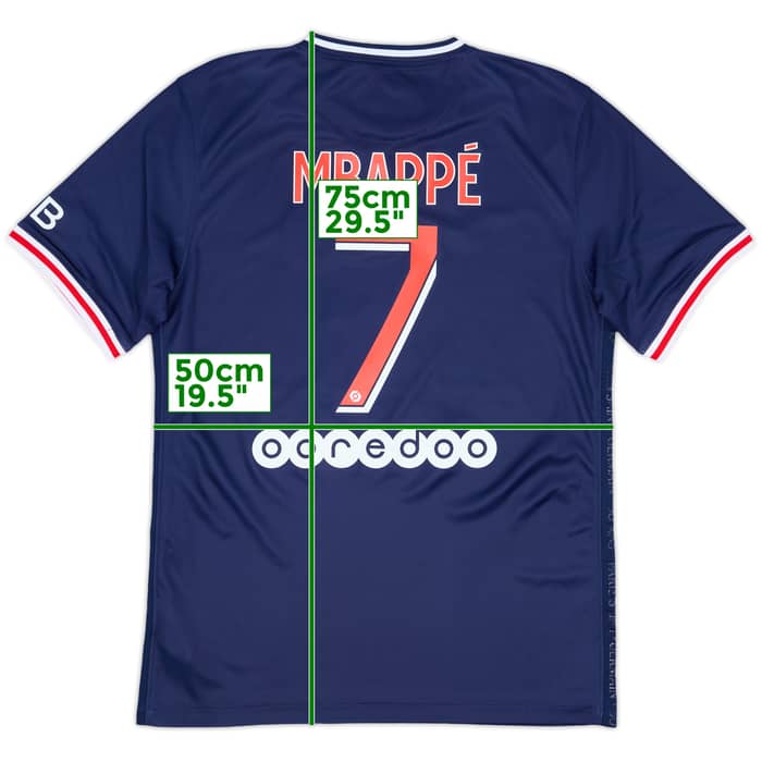 2020-21 Paris Saint-Germain Home Shirt Mbappe #7 (M)