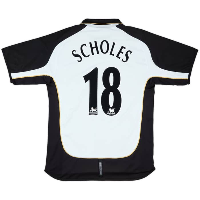 2001-02 Manchester United Centenary Away/Third Shirt Scholes #18 - 5/10 - (L)