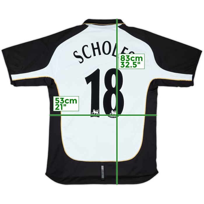 2001-02 Manchester United Centenary Away/Third Shirt Scholes #18 - 5/10 - (L)