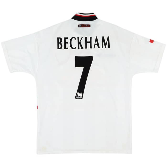 1997-99 Manchester United Away Shirt Beckham #7 - 7/10 - (L)