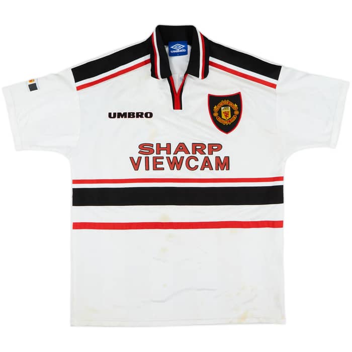 1997-99 Manchester United Away Shirt Beckham #7 - 7/10 - (L)