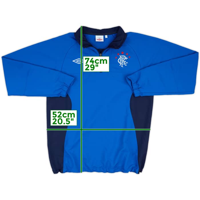 2010-11 Rangers Umbro 1/4 Zip Drill Top - 9/10 - (M)