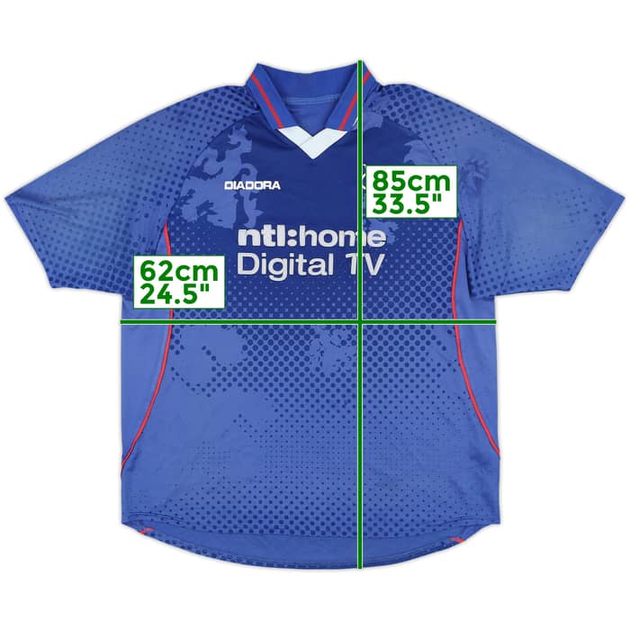 2002-03 Rangers Home Shirt - 4/10 - (XL)