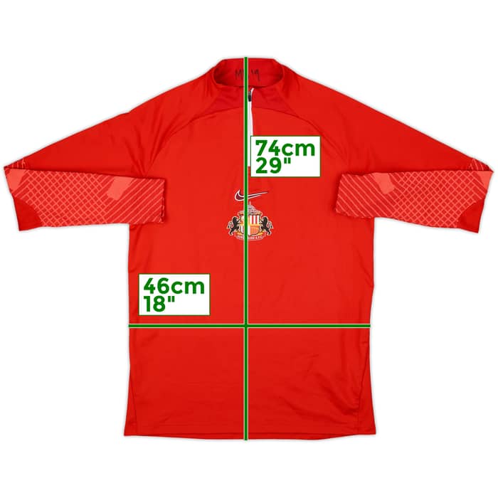 2022-23 Sunderland Nike 1/4 Zip Drill Top - 8/10 - (M)