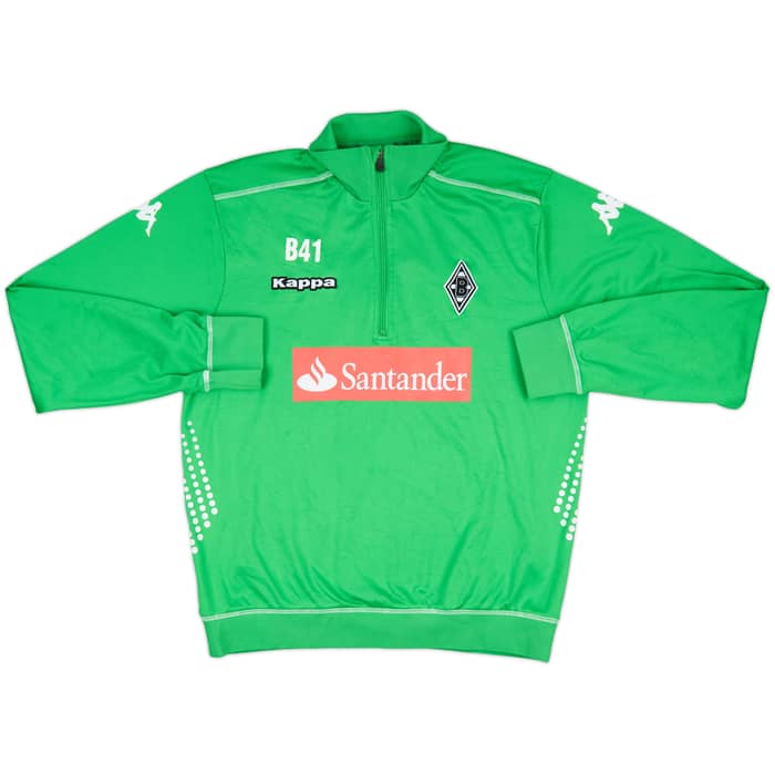 2016-17 Borussia Monchengladbach Kappa Reserve Player Issue 1/4 Zip Drill Top #41 - 9/10 - (L)
