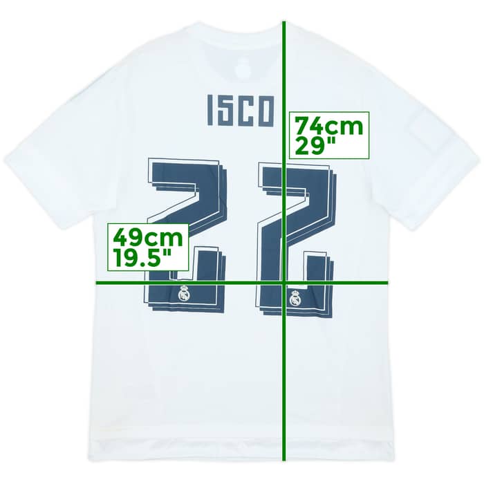 2015-16 Real Madrid Home Shirt Isco (M)