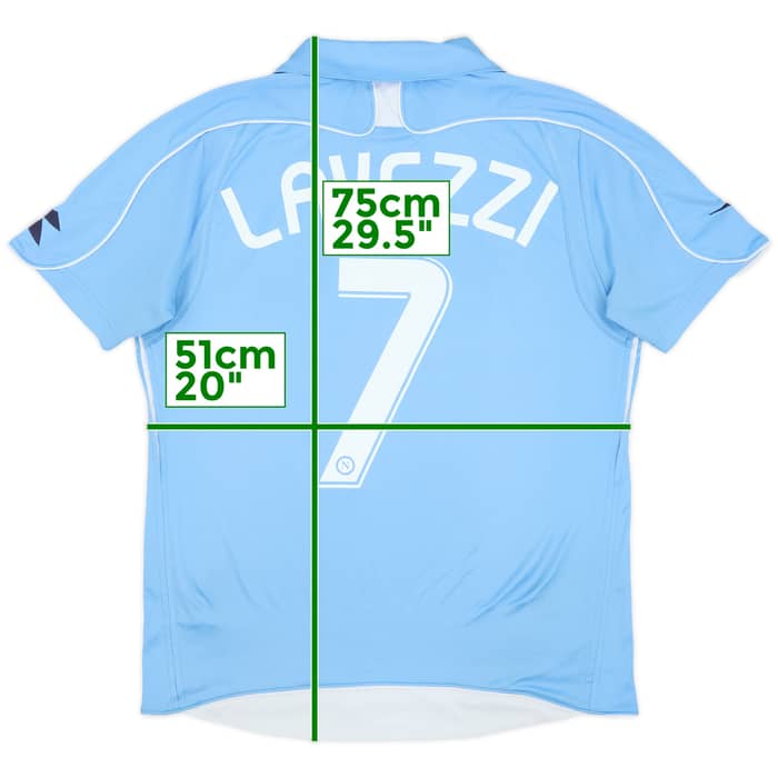 2008-09 Napoli Home Shirt Lavezzi #7 - 7/10 - (L)