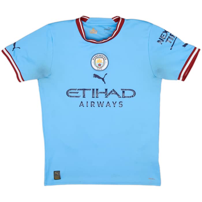 2022-23 Manchester City Home Shirt De Bruyne #17 - 8/10 - (S)