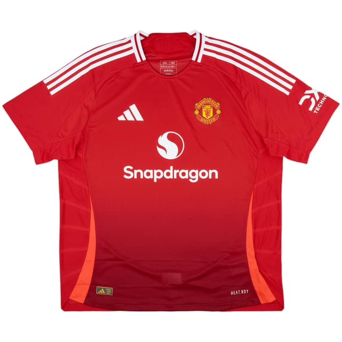 2024-25 Manchester United Authentic Home Shirt Garnacho #17 - 10/10 - (XXL)