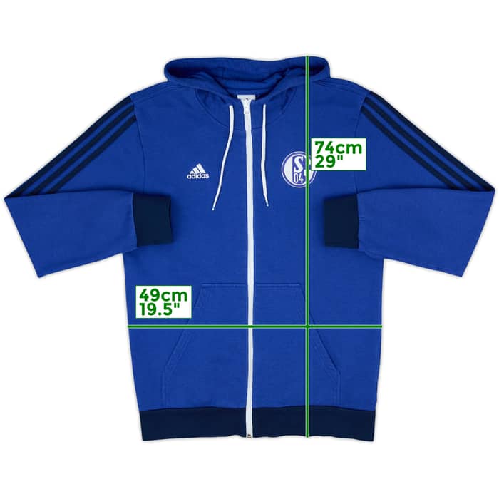 2014-15 Schalke adidas Hooded Track Jacket - 9/10 - (M)