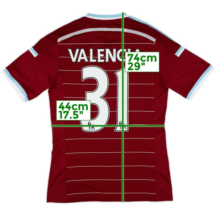 2014-15 West Ham Home Shirt Valencia #31 - 10/10 - (M)