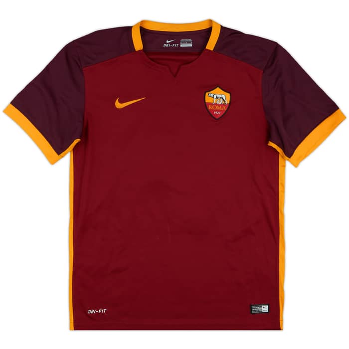 2015-16 Roma Home Shirt Dzeko #9 - 9/10 - (M)