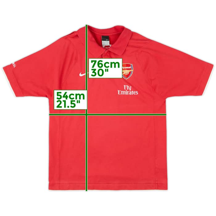 2006-07 Arsenal Nike Polo Shirt - 7/10 - (L)